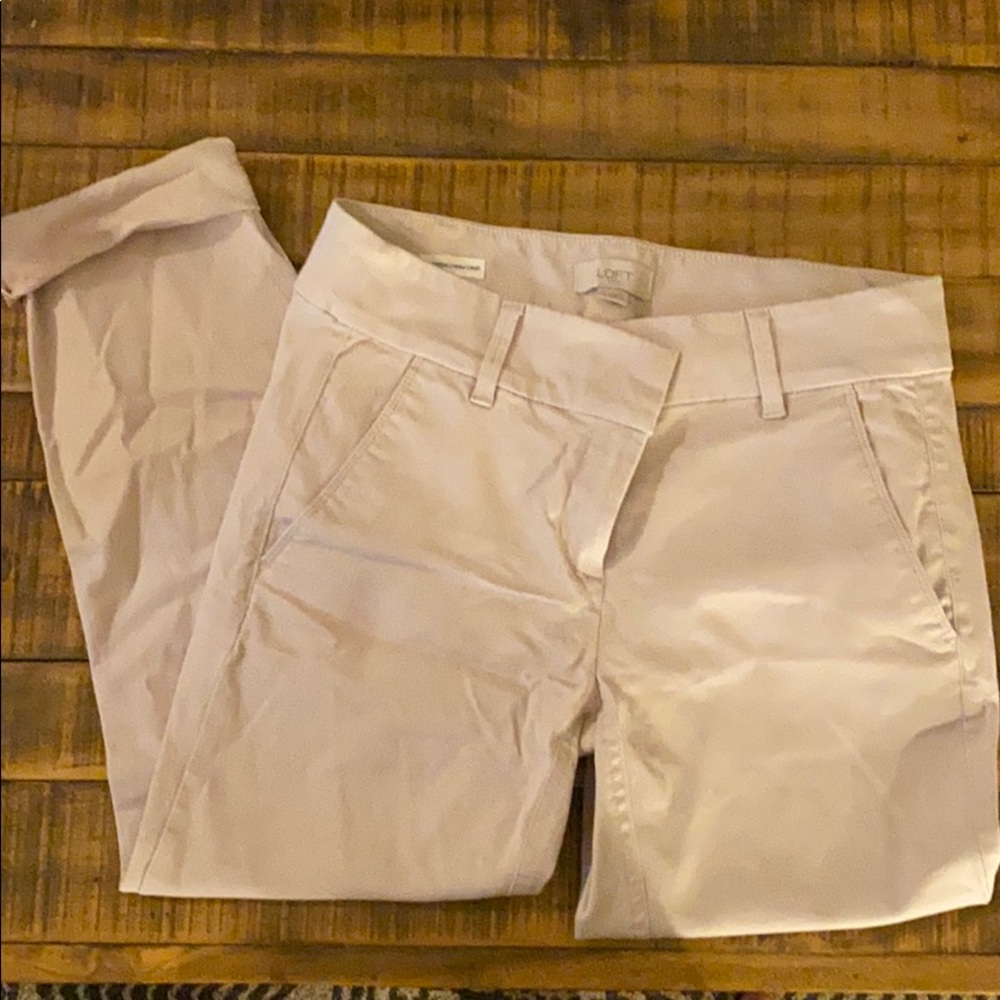 LOFT Modern Chino Crop Pant